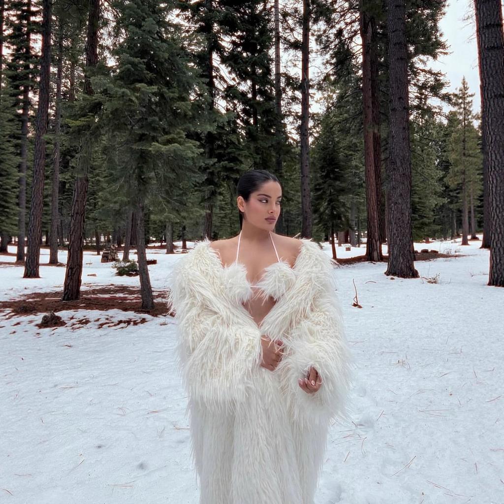 Women's imitation fur plush clothes extended artificial fur coat winter thickened warm fur coat