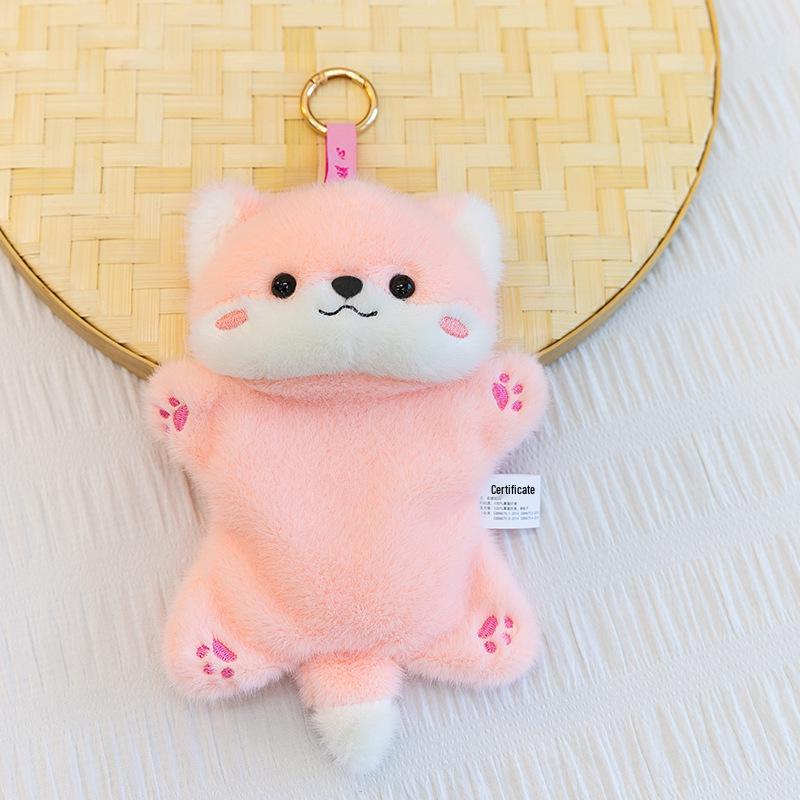Cute Little Wolf Plush Pendant & Hand Warmer Toy