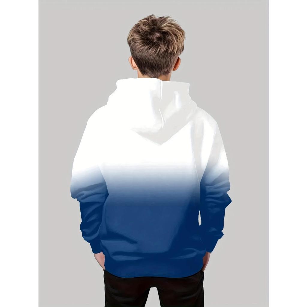 New 3D printed hooded sweatshirt, fashionable long sleeved hooded sweatshirt, comfortable pullover for boys and girls, children's hoodie