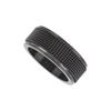 8MM Mens Spinner Ring Noiseless Titanium Steel Cool Anxiety Ring for Anxiety Stress Relieving Black No. 8 57mm   2.2in