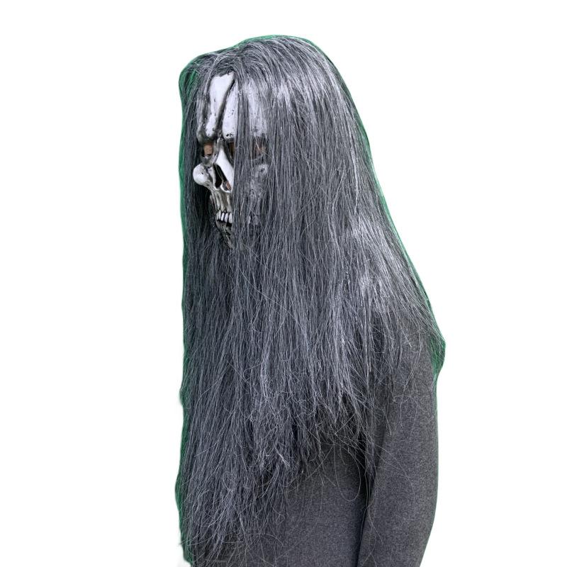 Halloween Horror Mask Grijsharig Monster Baardig Milieuvriendelijk Latex Feest Volledig Hoofd Masker