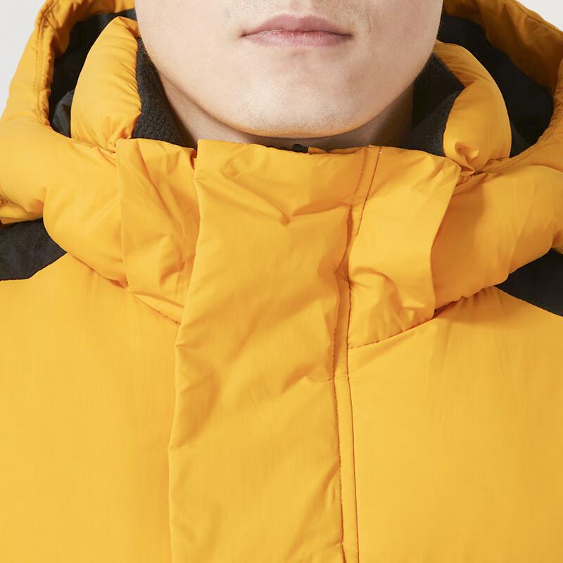 Timberland Color Block Windproof Warm Hooded Down Jacket Men Jackets Yellow A2N68-723