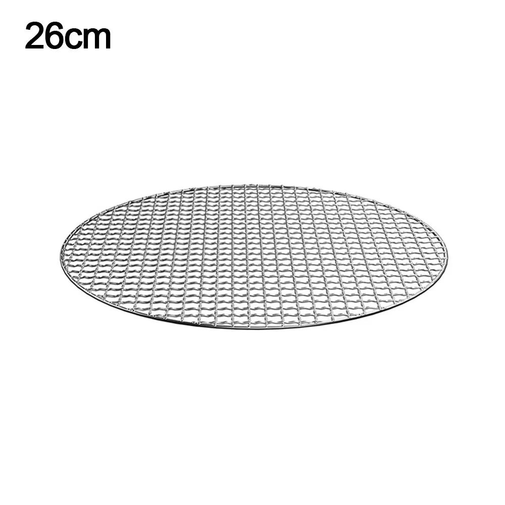 Neue Eisen Grillroste Rund Antihaft Grillnetz Wiederverwendbares BBQ Bratnetz
