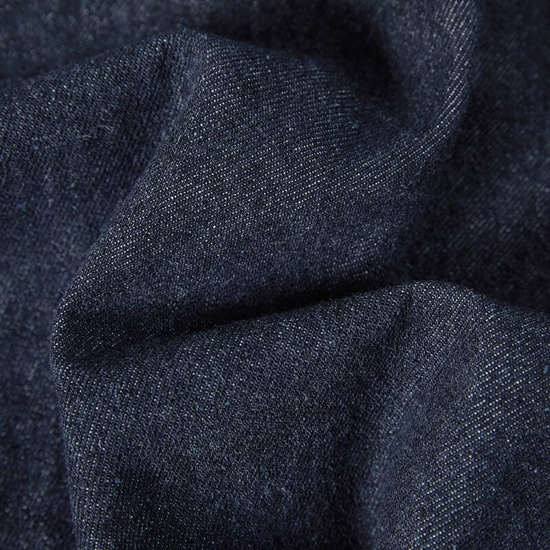 Women's Collegiate Style Round Neck Denim Vest