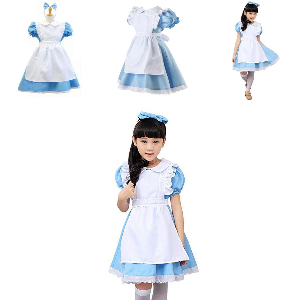 Exquisit gefertigtes Alice im Wunderland Kostüm Perfekt für Halloween-Partys