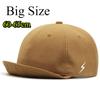 Casquette de Baseball à grande tête tournante pour homme et femme, chapeau à rabat de 5CM, à bord court, 55-60cm, 60-65cm