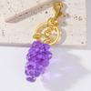 Playful Fruit Design Key Rings Elegant Purse Ornaments Secure Buckle Attachment Key Chain for Daily Use