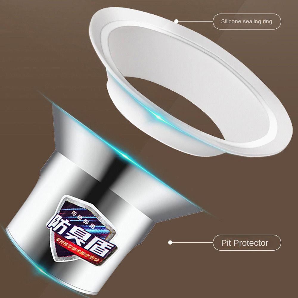 Plastic Toilet Odor Stopper Anti-blocking Sealing Toilet Deodorant Stopper Prevent Backflow Sewer Anti-smell Plug