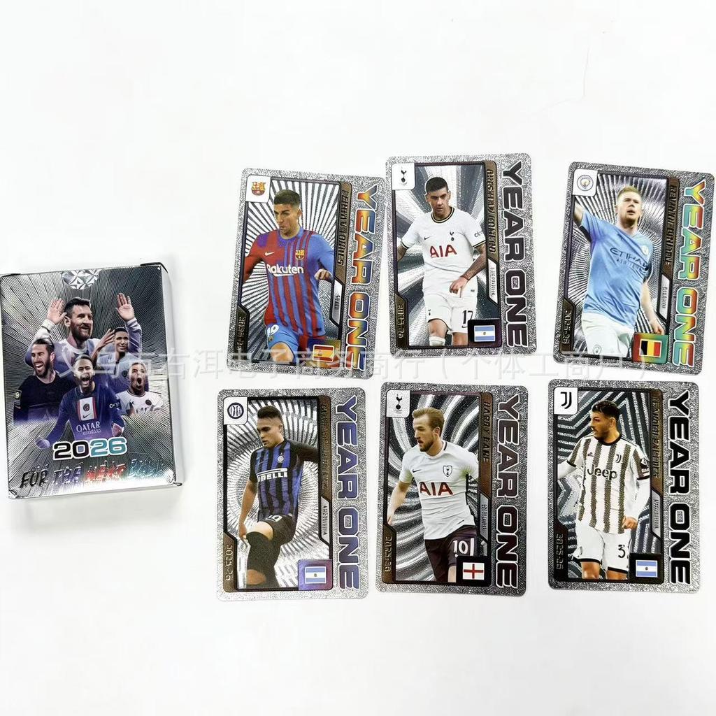 2026 World Cup Collectible Star Cards: Messi & Ronaldo in Gold Foil (55 sheets)