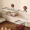 Stainless Steel Kitchen Wall Hanging Rack Walnut Hanging Onion Storage Box  Fruit