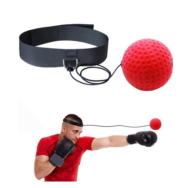 Professional Boxing Reflex Ball Headband Set Speed Agility Training Improve Hand Eye Coordination Sensory Sport Toys For Adults