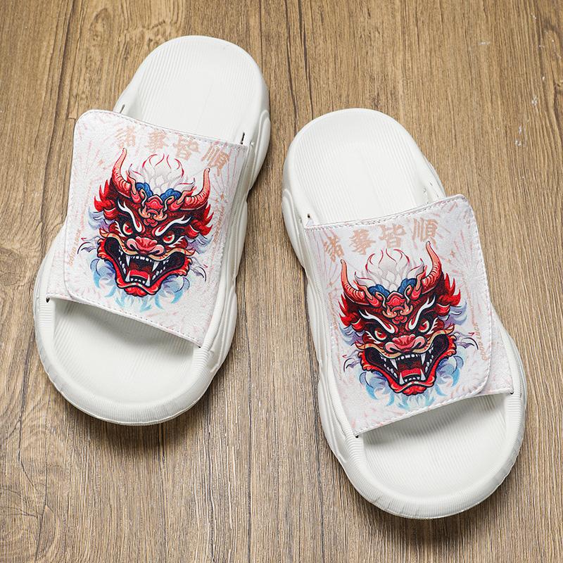 Fashion CYYTL Mens Slippers Summer Outdoor Shoes Casual Beach Sandals Slides Walking Comfort Leather Luxury Designer Lightweight Fashion