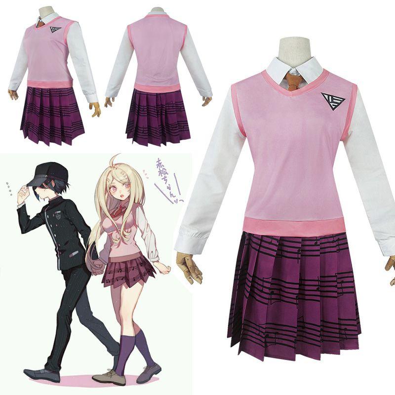 Danganronpa V3 Akamatsu Kaede Cosplay Costume Full Set Exquisite Uniform Design