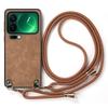 For Xiaomi 17 Pro Retro Leather Phone Back Cover with Adjustable Strap