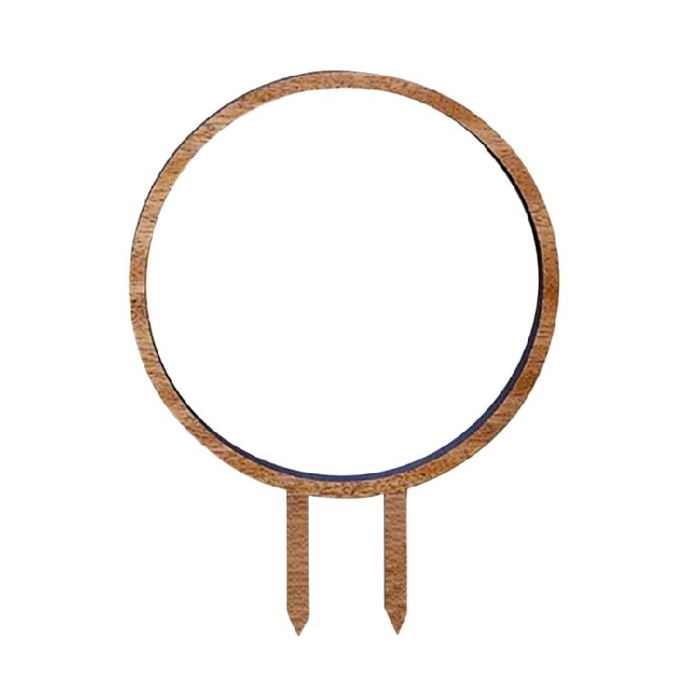 

Natural Decorative Hollow Leaf Shape Plant Cage Stake for Balcony Patios Ornament Decoration and Sturdy Growth Support S