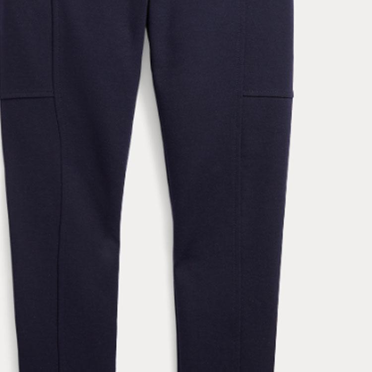 Polo Ralph Lauren Solid Mid-Rise Tapered Casual Pants Kids bottoms Dark-Blue CWPOPNTG4G20077-410