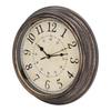 Vintage Wall Clock Silent Quartz Movement Round Decorative Retro Hanging Clock for Living Room