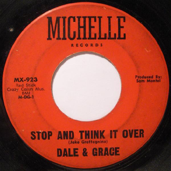 

7inch Record DALE & GRACE - Stop And Think It Over MX923 Michelle 1964 US Rock Used