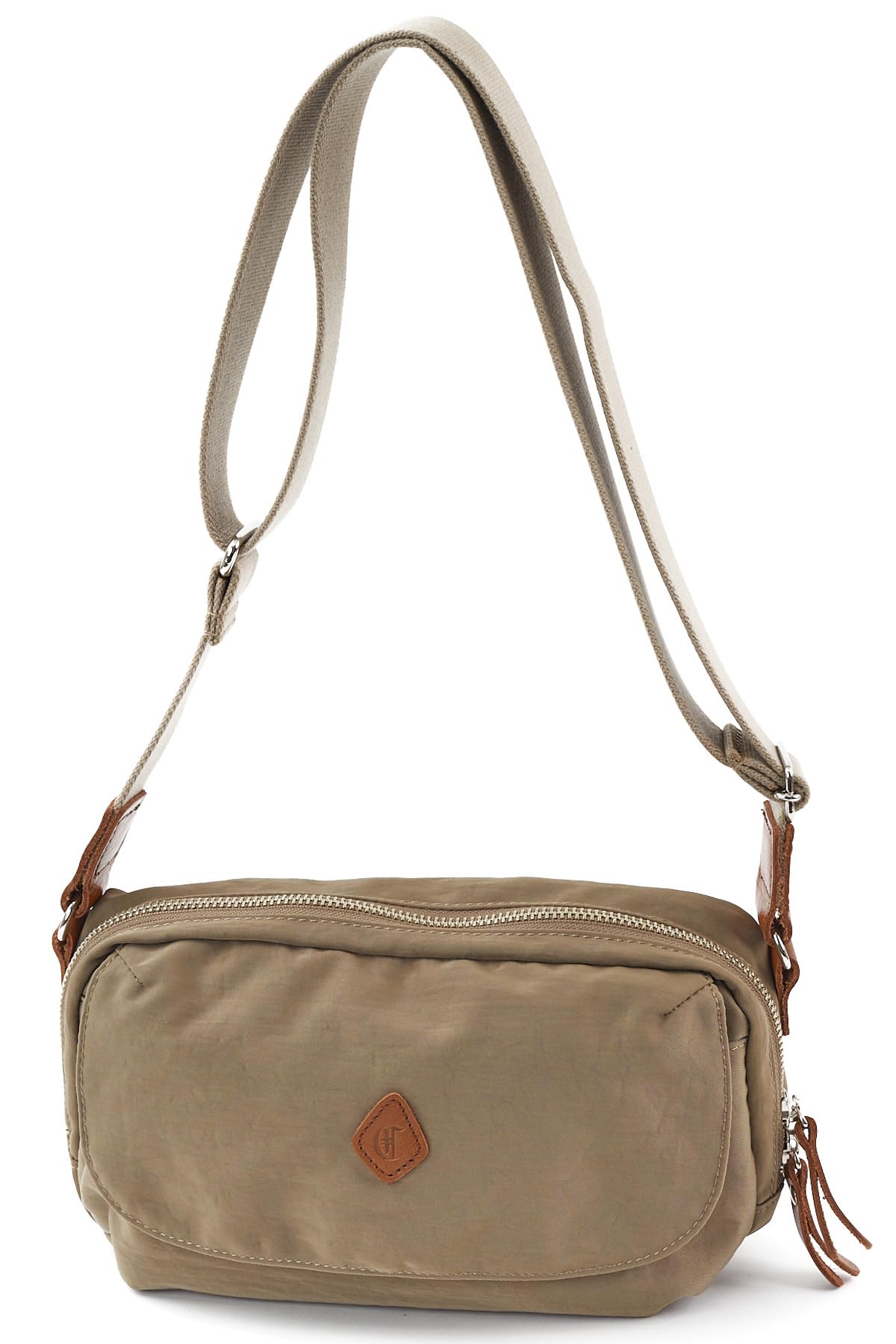 

Credolan Shoulder Bag, Dark Beige x Brown, CR-CL3785-DB