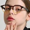 RECLOW RECLOW LAND TEMPLE NO.2 BLACK BROWN Acetate Glasses