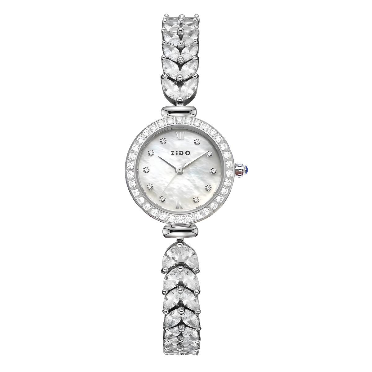 

Brand Alloy Quartz Mermaid Ladies Luxury Diamond-Set Waterproof Watch No Gift Box серебряный