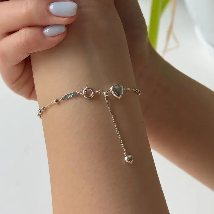 Silver Volume Heart Bracelet_mvb11