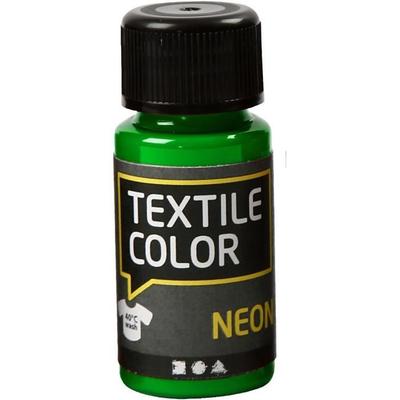 Textielverf - Creotime - Neon - 50 ml - Groen - Hoge kwaliteit