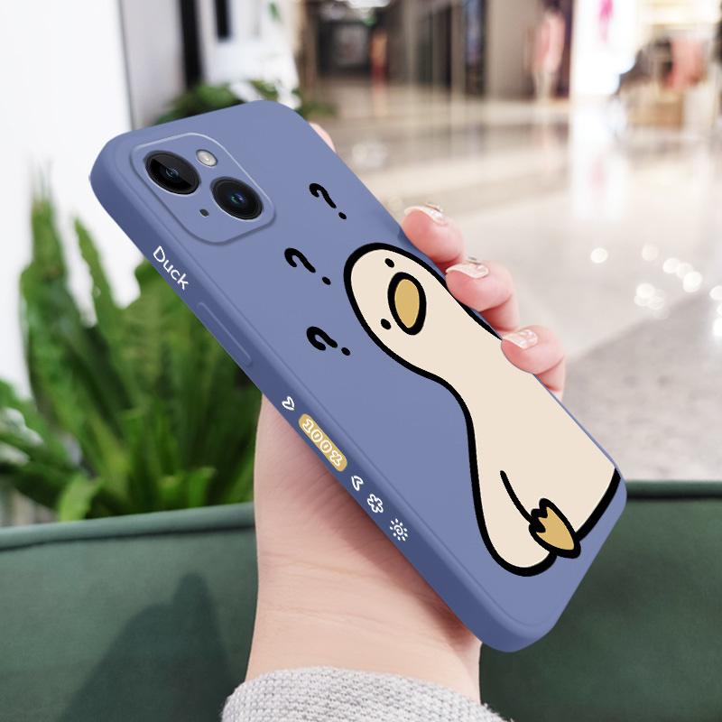 

What A Duck Phone Case For iPhone 17 17 Air 16 16e 15 14 13 12 11 Plus Pro Max Mini X XR XS Plus Cover iPhone 15 Pro Max