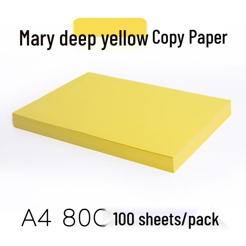 Color Copy Paper A4 80g 100 Sheets - Pink & Yellow for Crafting & Origami