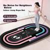 Duweike Jump Rope Mat Thickened Shock-Absorbing Elliptical Yoga Mat Home Indoor Silent Non-Slip Fitness Soundproof Mat