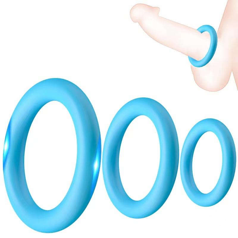 Silicone Penis Cock Ring On For Men Delay Ejaculation Erection Sex Toys for Couple Sex Toy Penis Ring Man Dick Enlarger Ring