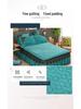 220g Quilted Bed Skirt Set: Warm Milk Velvet with Lace Embroidery (Four Pieces)