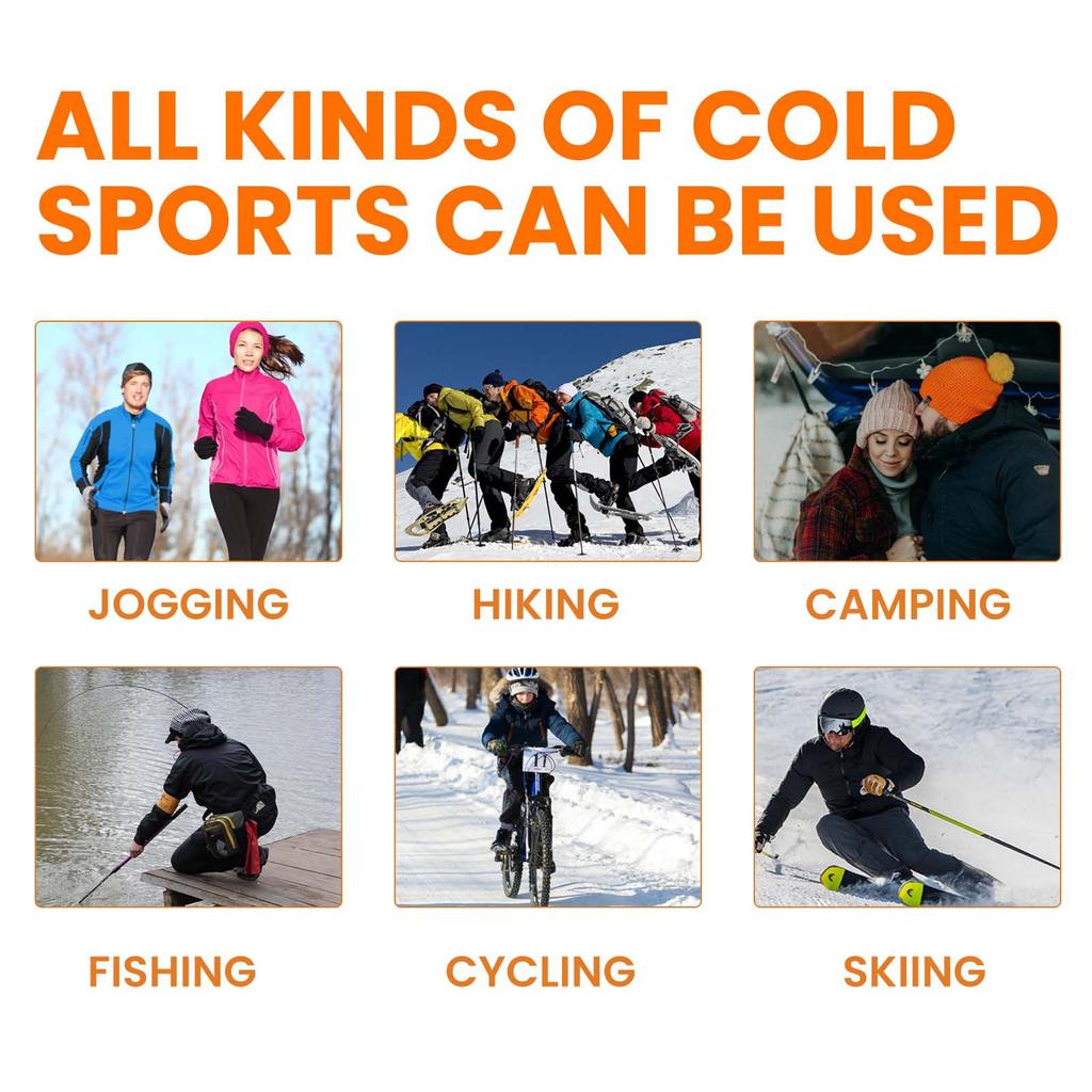 20Pcs Hand Warmer Disposable Self Heating Long Lasting Safe Adhesive Hand Warmer for Indoor Outdoor