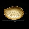 Plate Bathroom Cosmetic Tray Bread Wooden Leaf Shape Refreshment Dessert for KTV