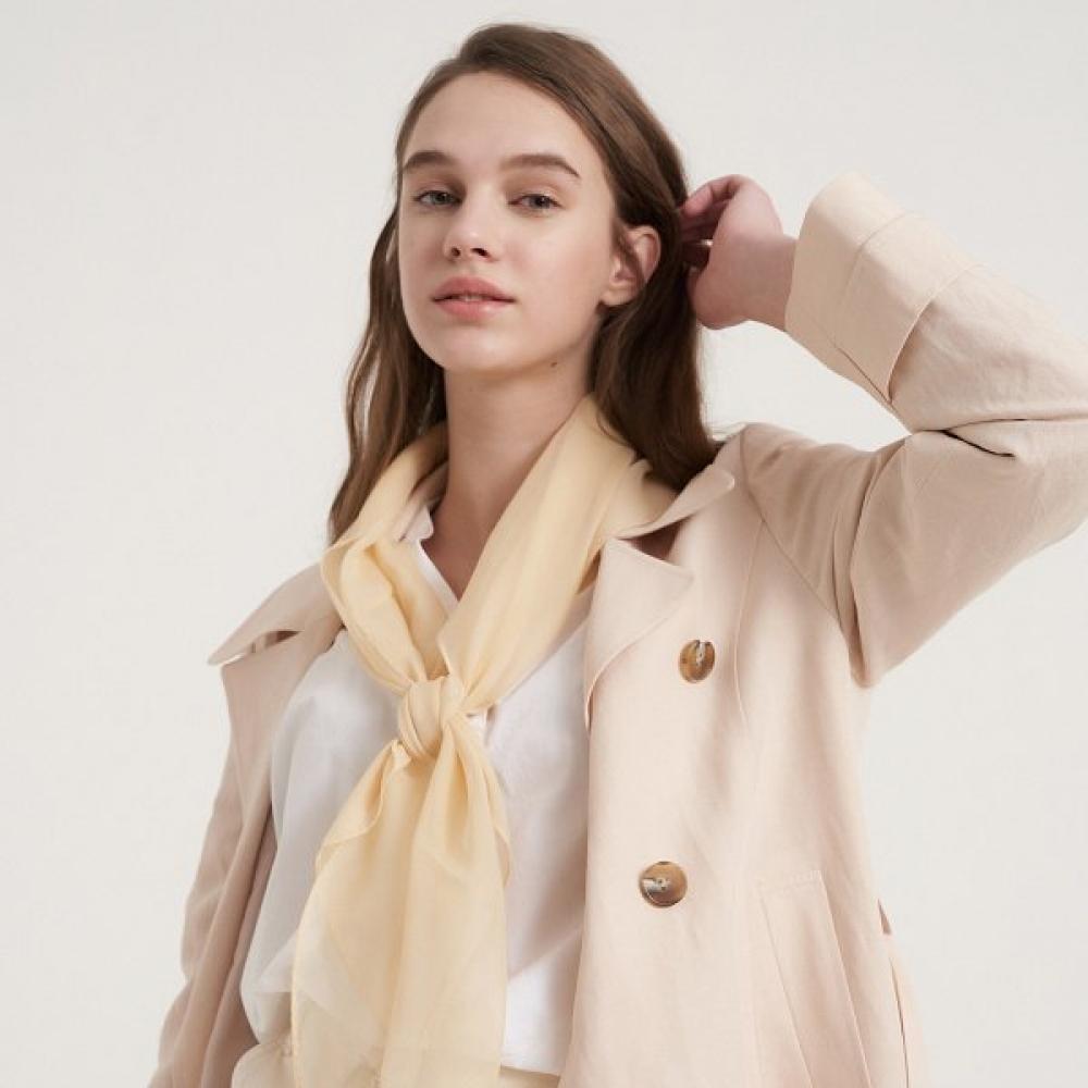 Bb De Chiffon Silk Scarf 7color Solid