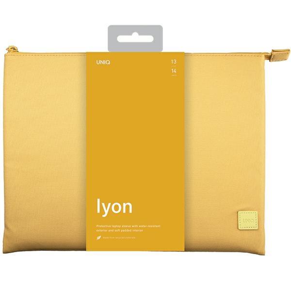 Uniq Etui Lyon Laptop Sleeve 14Żółty/Canary Yellow Waterproof Rpet