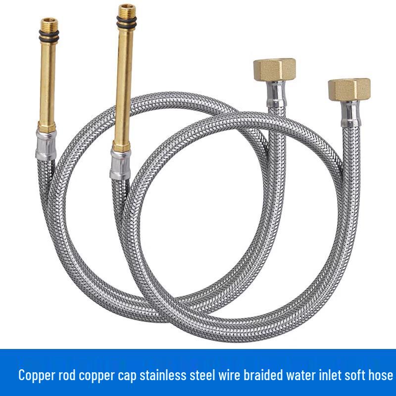 Miflame Hot & Cold Faucet Inlet Hose, Stainless Steel Wire