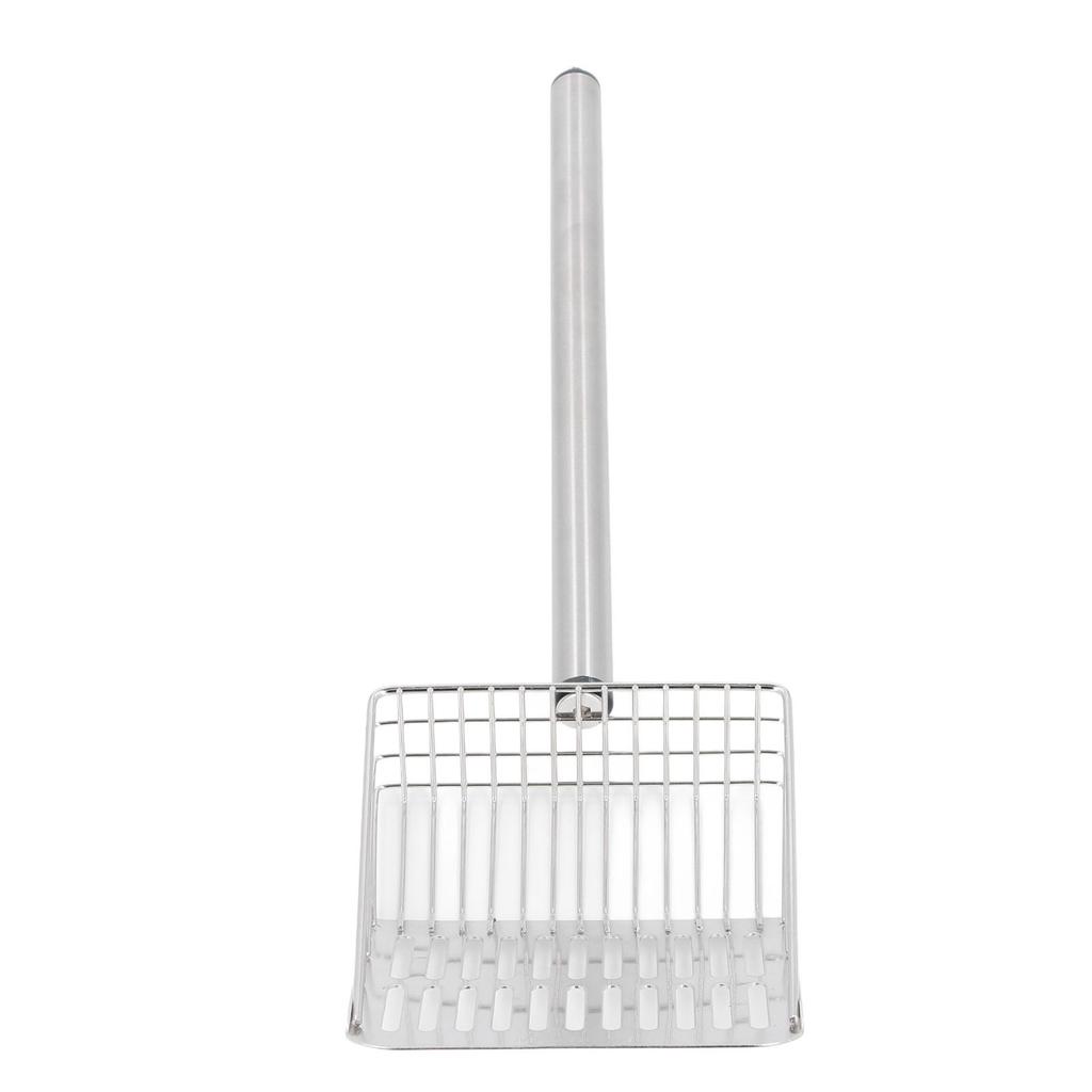   Handle Cat Litter Scoop Stainless Steel Kitty Poop Scooper Chicken Poop Sifter Shovel