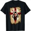 Templar Knight Tees Deus Vault Knight Templar Cross T-shirt Cotton Streetwear Fashion Comfortable Unisex Short Sleeve Casual Top