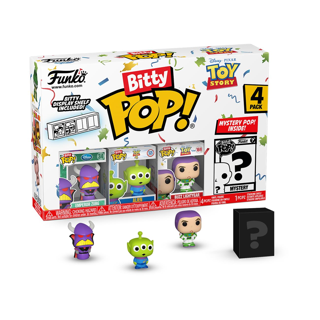 

Дисней История игрушек Фигурка Зург Funko Bitty Disney Funko Набор из 4 фигурок POP!