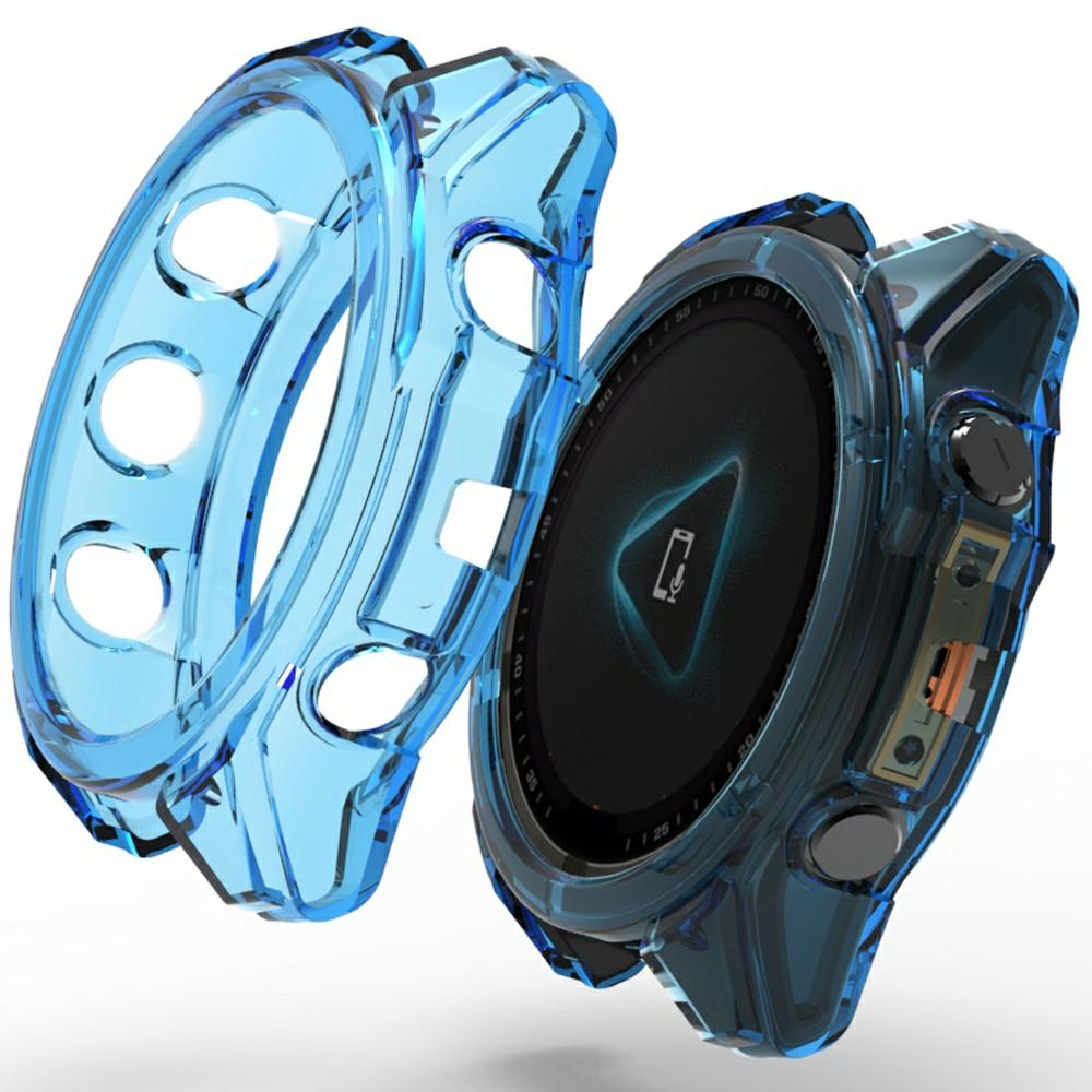 

For Garmin Fenix 8 51mm Watch Case Shockproof TPU Cover Half-Wrapped D