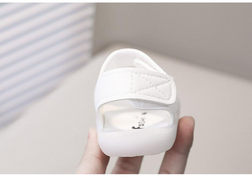 Summer Baby Closed-Toe Soft Sole Walking Sandals with Velcro for Toddlers - Boys & Girls.