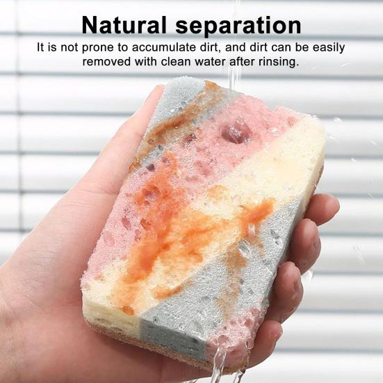 5/10Pcs Dishwashing Sponge Effective Cleaning Multifunctional Scratch-free Countertop Cleaning Sponge