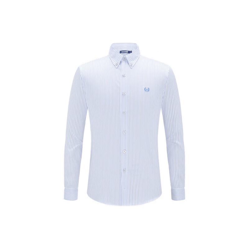 

NAVIGARE Men s Wrinkle-Free Striped Long Sleeve Shirt L/40