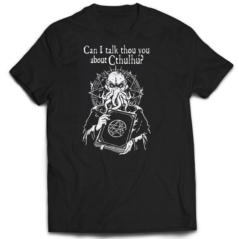 

Cthulhu Fashion Graphic Streetwear Повседневная повседневная Harajuku Oversize Vintage футболка Топы 3XL