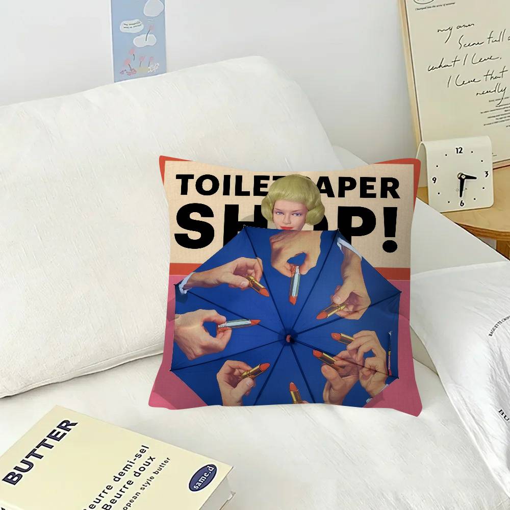 Pillow Gift Home Office Decoration Bedroom Sofa Car Cushion Cover Case 45x45 Fashion T-Toiletpaper