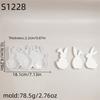 Silicone Eggs Rabbits Mould for Craft Projects Festival Decoration and Home Garden Ornament