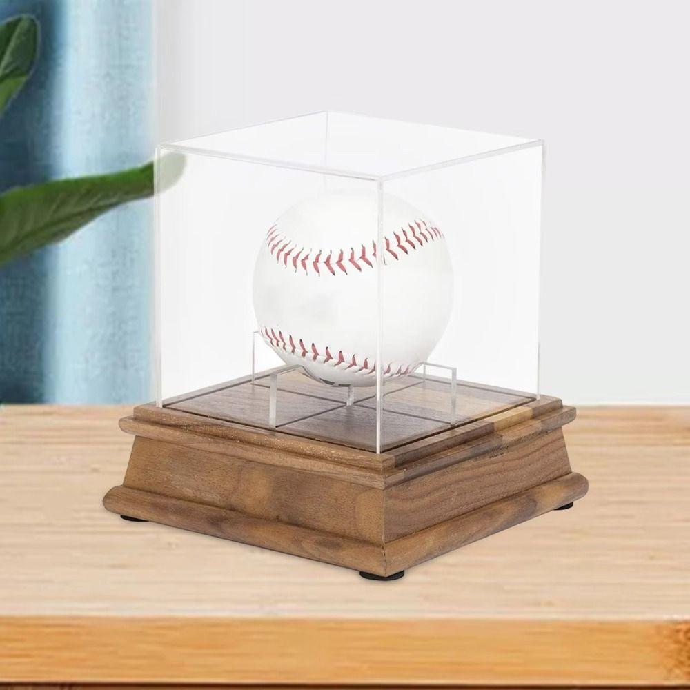Ball Holder Baseball Display Case Dustproof Baseball Holder Baseball Box  Softball Sports
