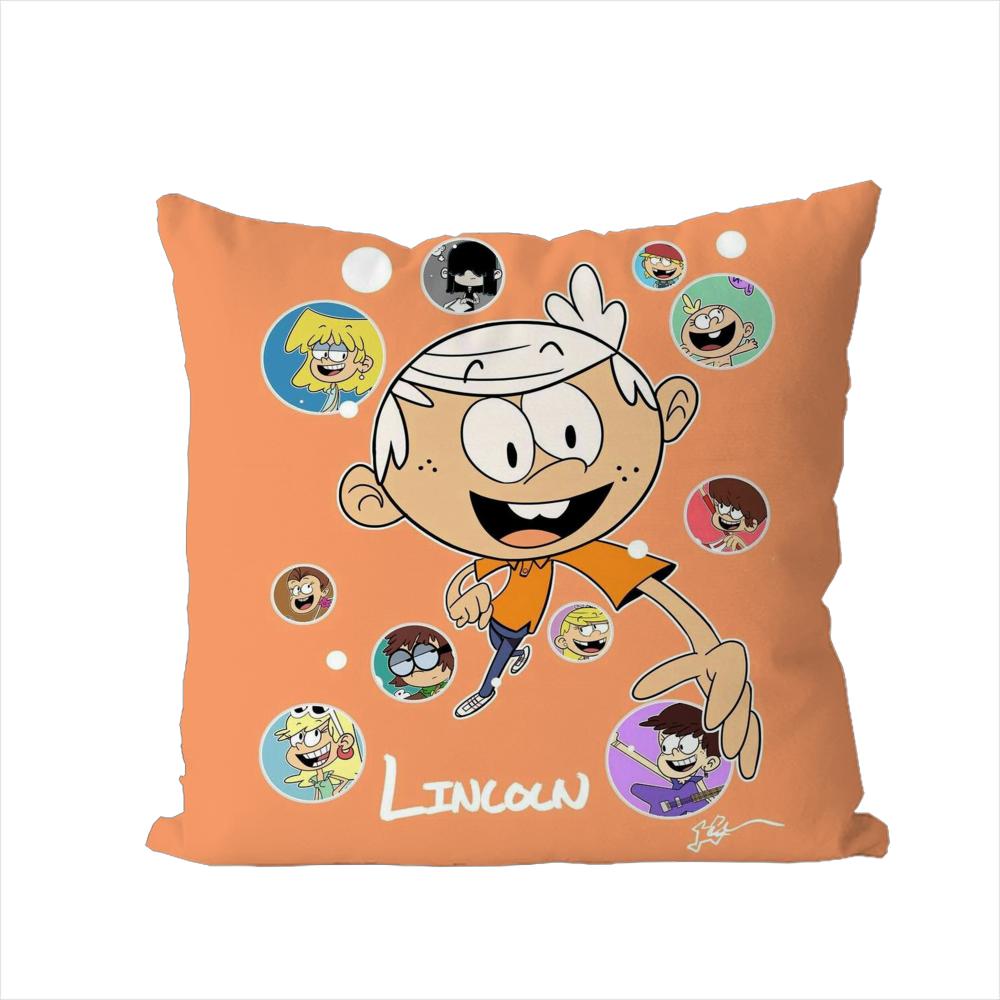 The LLoud House Pillow Case For Car Sofa Decorative Home Doublesided Print Plush Square Throw Pillow Cushion Cover