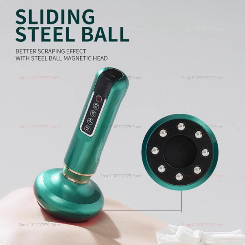 Intelligent electric multifunctional meridian dredging cupping and scraping device for pain relief and relaxation
